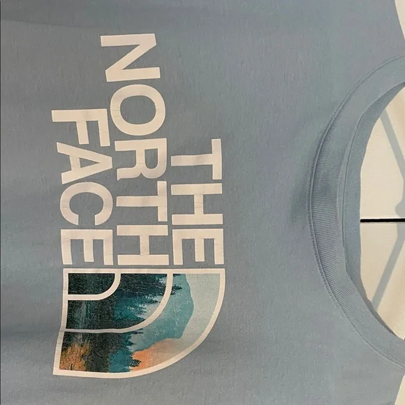 The North Face Light Blue Logo Tee - Picture 4 of 7